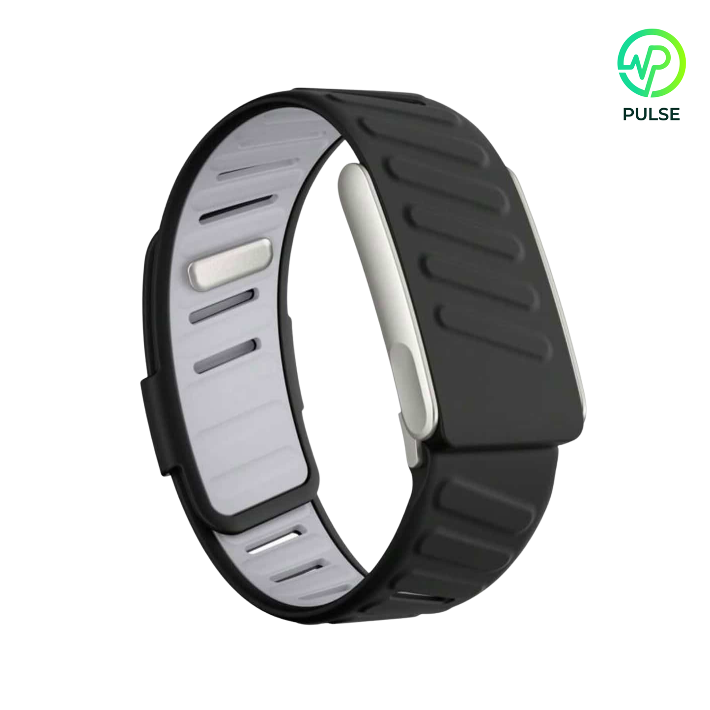 Black Grey Silver Buckle